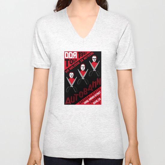 Autobahn--East German Tour 1982 Unisex V-Neck