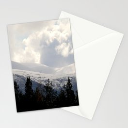 Cairngorms Spring Snow Fall Stationery Card