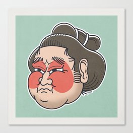 Sumo Face Canvas Print