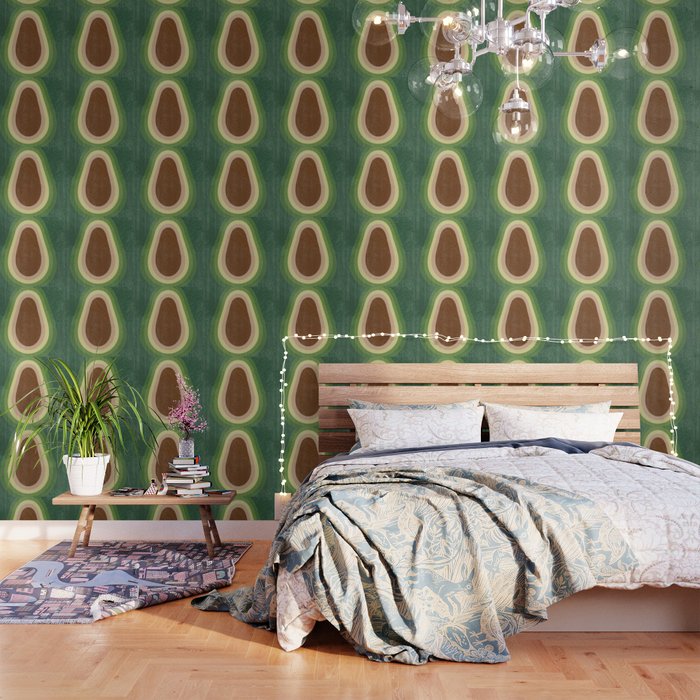 Free Shavacado Retro Fruit Wallpaper By Krestan Society6