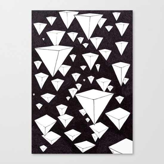 snowing pyramids II Canvas Print