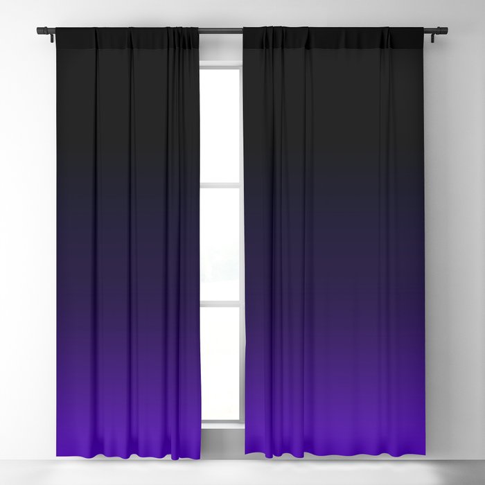 Black Purple Grant Blackout Curtain, Black And Purple Window Curtains