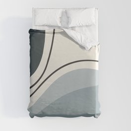 Seascapes IV // Abstract Minimal Duvet Cover