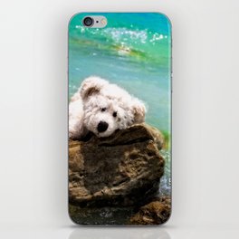 Inspirational Motivational Encouraging Art Teddy Bear iPhone Skin