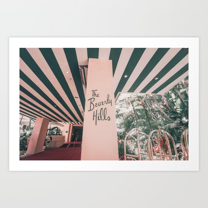 Beverly Hills Hotel Art Print