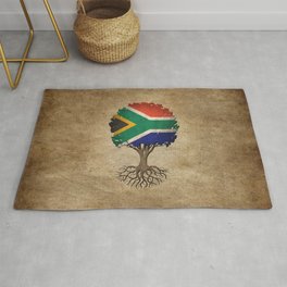 Vintage Tree of Life with Flag of South Africa Rug | Southafrican, Southafricanflagtree, Graphicdesign, Southafricanpride, Trees, Forest, Nature, Flagofsouthafrica, Political, Southafricantreeoflife 