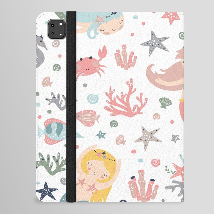 Under The Sea Magical Mermaids & Starfish iPad Folio Case