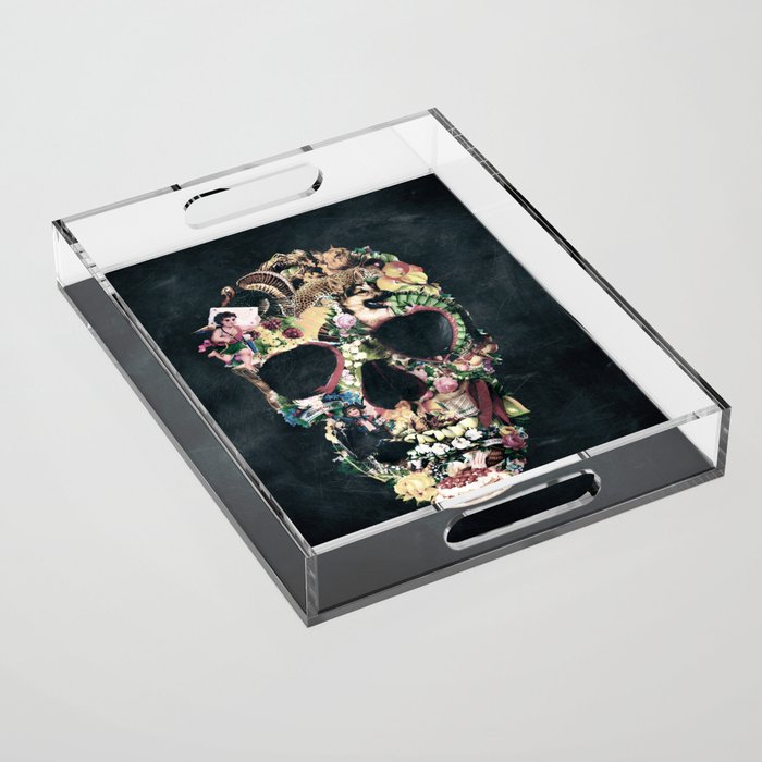 Vintage Skull Acrylic Tray