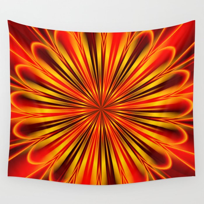 Abstract floral 136 Wall Tapestry