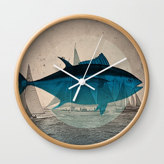 Northern Bluefin Wall Clock