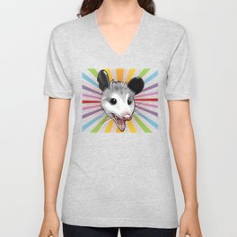 Awesome Possum V Neck T Shirt