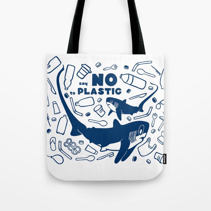 Say No to Plastic- Alopias Tote Bag