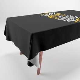 Today's actions are tomorrow's results positive quotes typography illustration on dark background Tablecloth