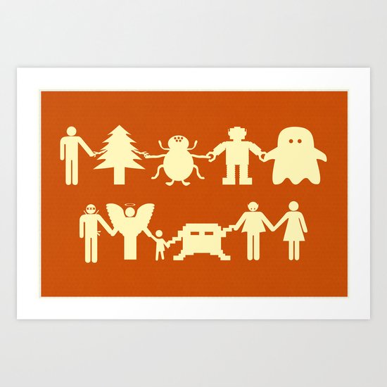 Let's Get Along Art Print