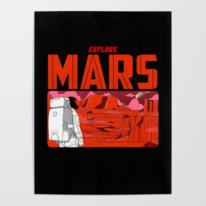 Explore the Mars Poster