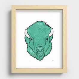 Buffalo 2 Recessed Framed Print