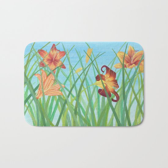 Lilly Garden Bath Mat