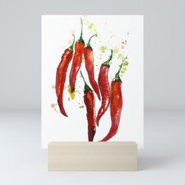 red chili pepper Mini Art Print