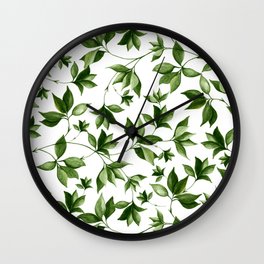 Wine watercolor pattern  Wall Clock