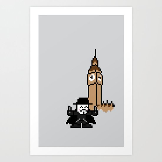 P for Pixel Art Print