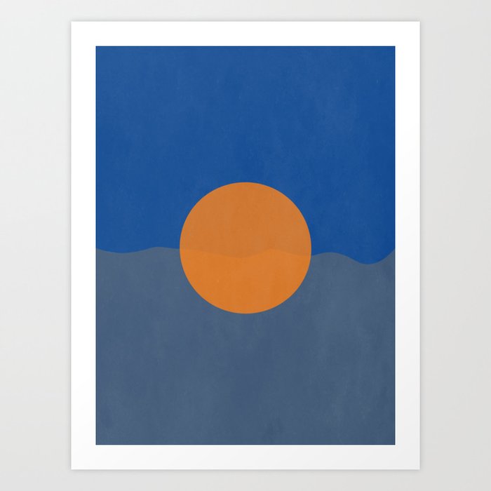 Sun in Horizone Art Print