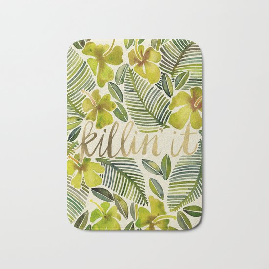 Killin' It – Tropical Yellow Bath Mat