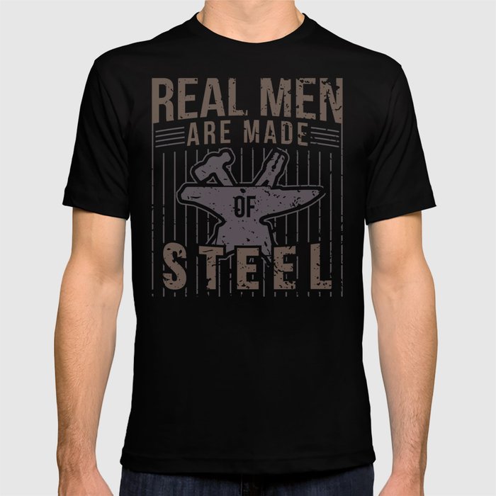 Men & Women's Tee Men in Blacksmithing T-Shirt Movie MIB Blacksmithing Unisex Blacksmith Funny Black Hammer