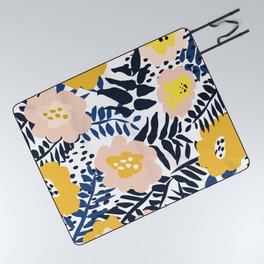 Outdoor: florals matching to design for a happy life Picnic Blanket