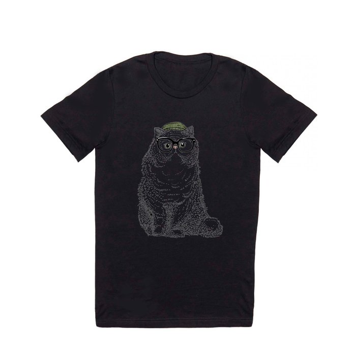 Hipster Persian Cat T Shirt