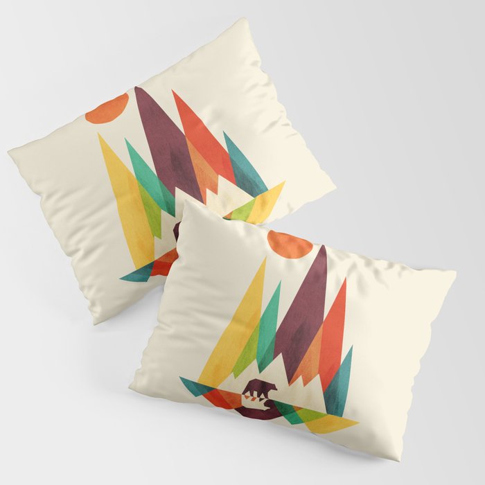 Bear In Whimsical Wild Pillow Sham