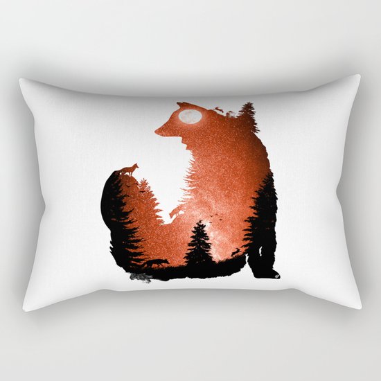 In the Swaying Forest Trees Rectangular Pillow