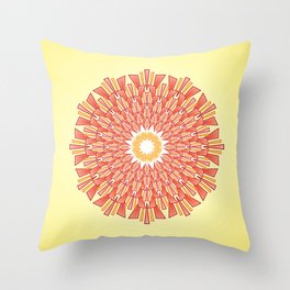 Spring Red Throw Pillow