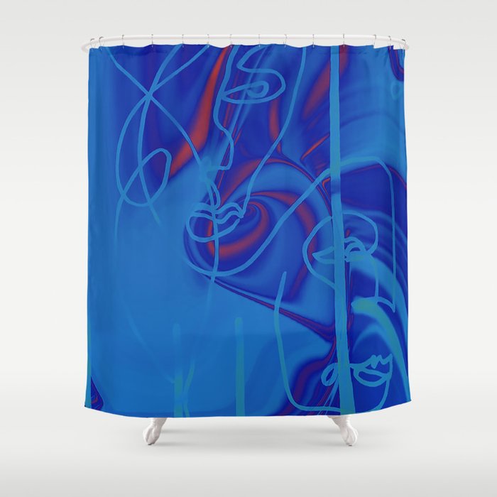 Blue Trip Shower Curtain