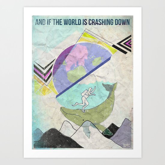Crashing Art Print