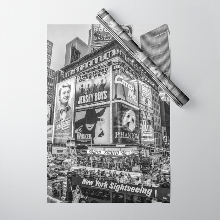 Times Square III Special Edition I (black & white) Wrapping Paper
