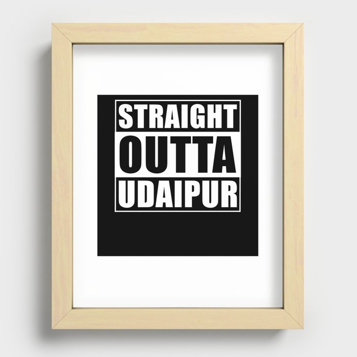 Straight Outta Udaipur Recessed Framed Print