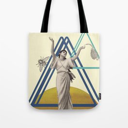 Hope- Goddess Woman Digital Collage Art Print Tote Bag