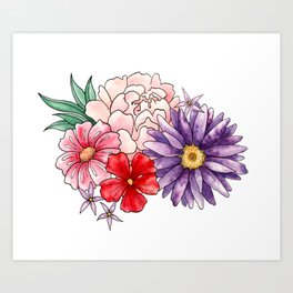 Springtime Floral Art Print