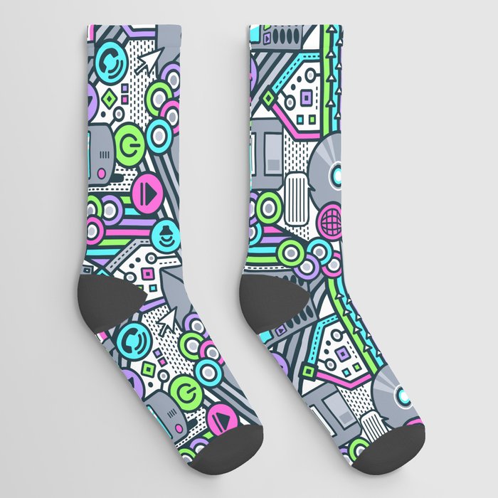 Y2K Tech Socks