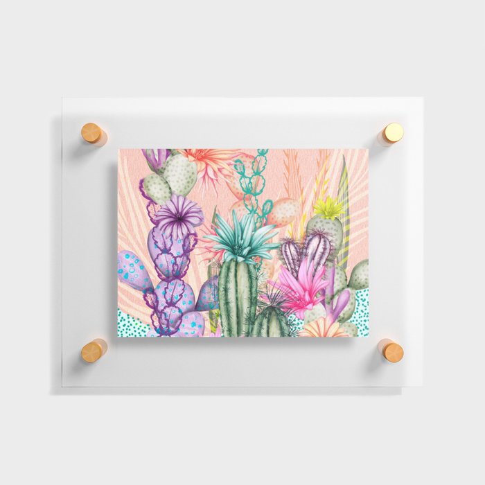 Cacti Love Floating Acrylic Print