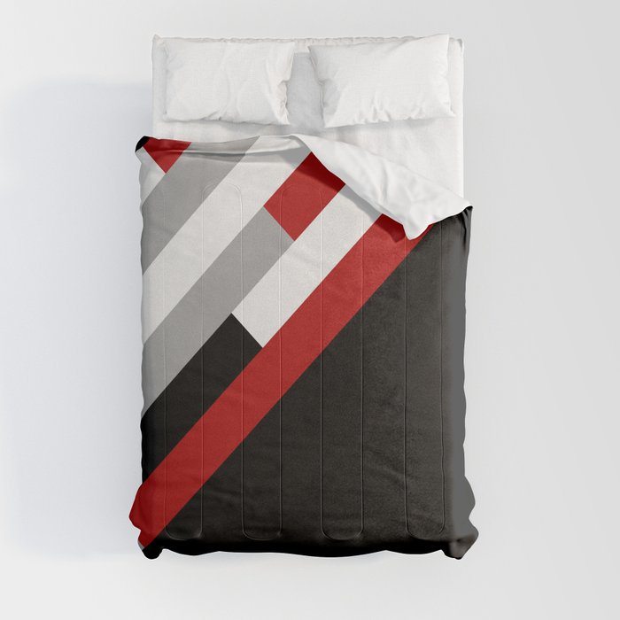 Diagonal stripes pattern Comforter