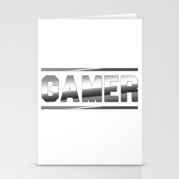 Gamer - Chrome Stationery Cards