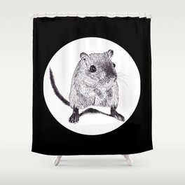 Mouse Ink Drawings Shower Curtain