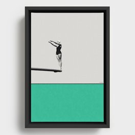 Leap of elegance Framed Canvas