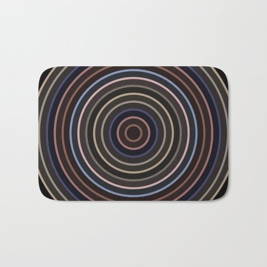 Colorful circle IV Bath Mat