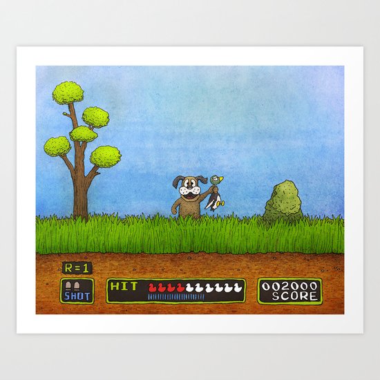 Duck Hunt Art Print