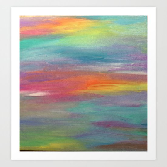 Opal Landscape Art Print