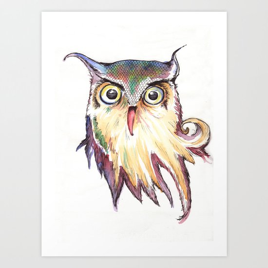 Hibou Art Print
