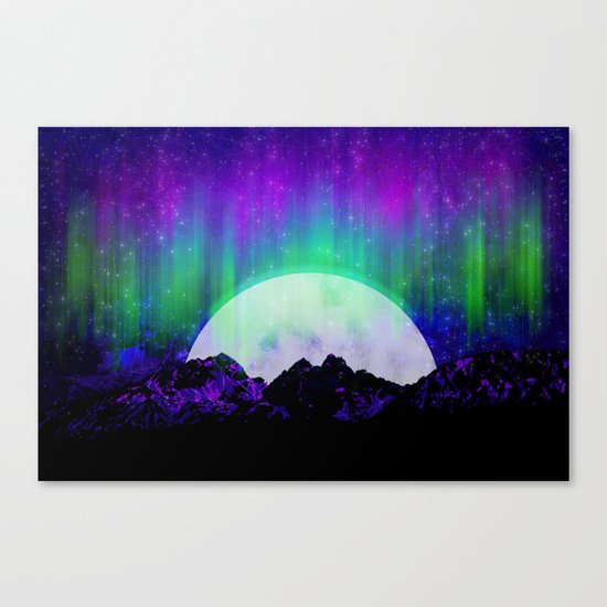 Under the Northern Lights Canvas Print
