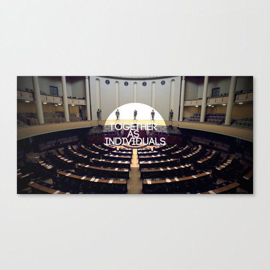 Together As Individuals Canvas Print